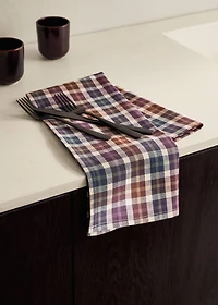 Checked kitchen towel