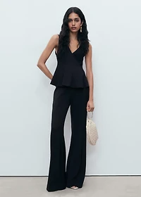 Lyocell peplum top
