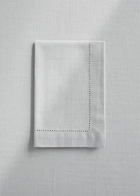 Cotton napkin with hemstitch
