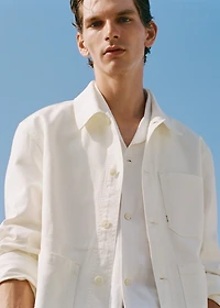 100% cotton jacket with pockets