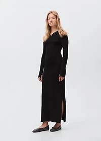 Asymmetrical dress with cut-out