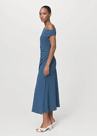 Asymmetrical midi-dress
