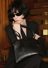 Small bag with pebbled leather effect