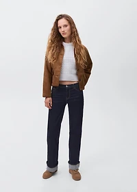 Suede effect jacket