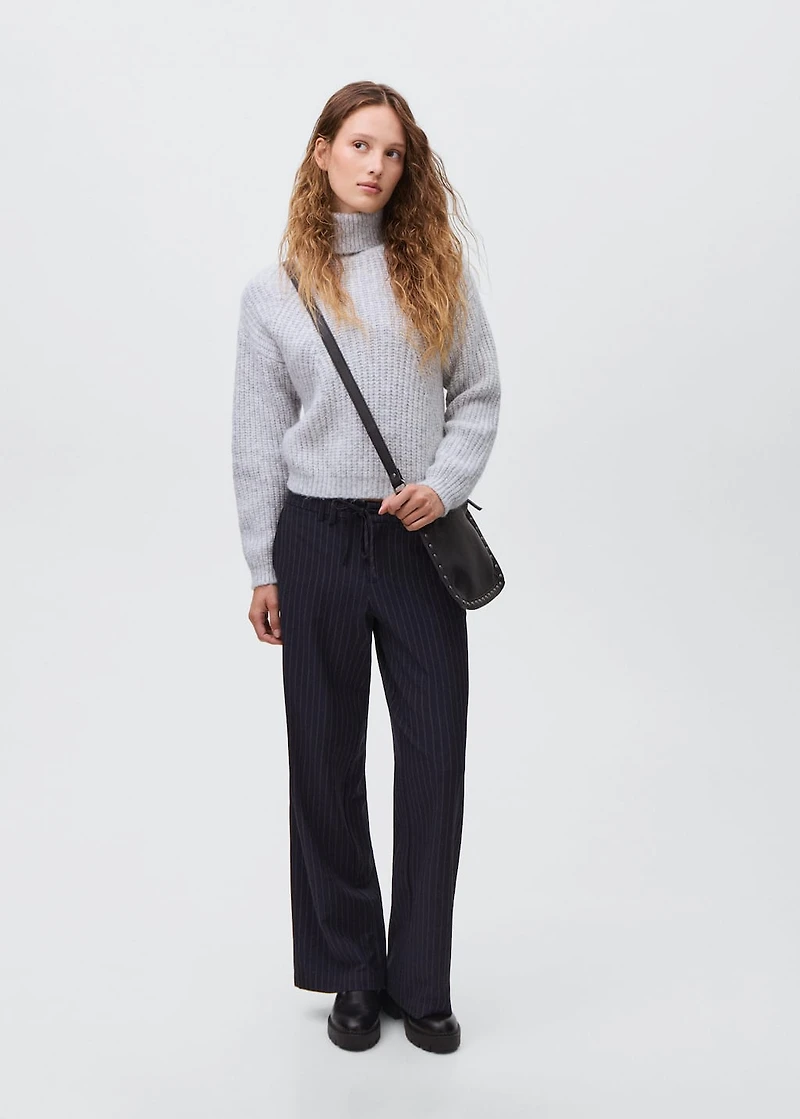 Striped suit pants