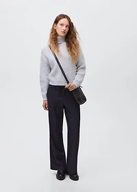 Striped suit pants
