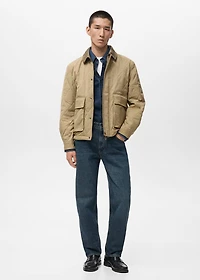 Quilted water repellent jacket