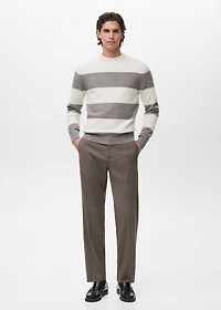 Striped Wool Blend Sweater