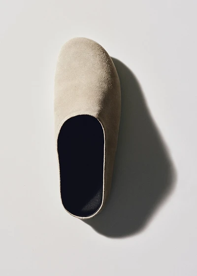 Suede leather clogs
