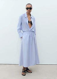 Flared cotton skirt