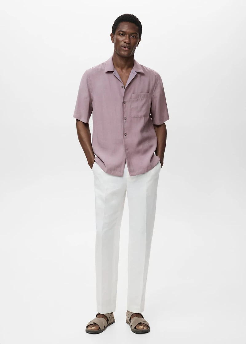 Lyocell shirt with pocket