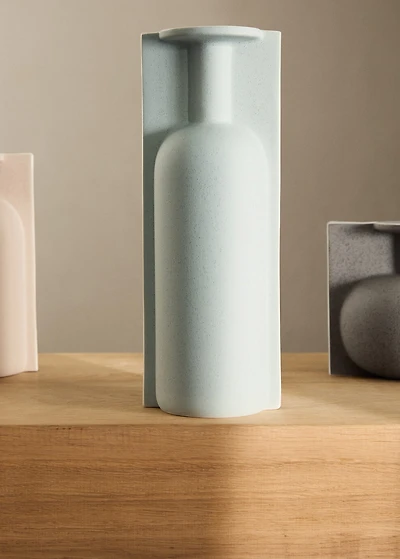 Large earthenware bottle vase