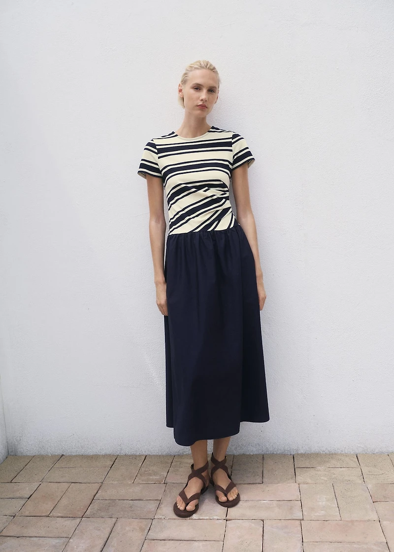 Mixed striped dress