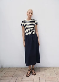 Mixed striped dress