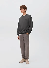 Printed cotton sweatshirt