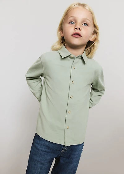 Cotton knit shirt