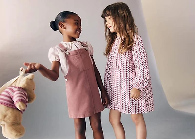Pocket denim pinafore dress