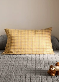 Multi-colored checked children's cushion cover 40x60 cm