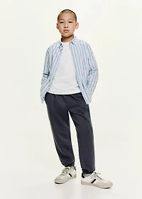 Cotton joggers with elastic waist
