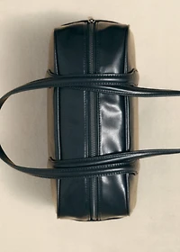 Bowling bag with leather-effect finish