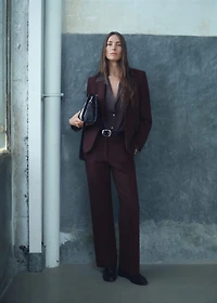 Pinstripe suit jacket