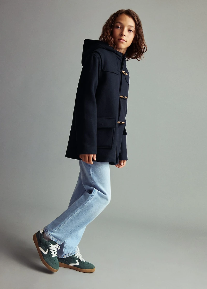 Wool duffle coat