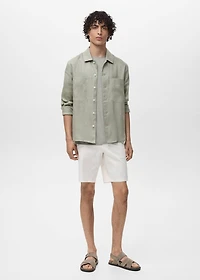 100% linen lightweight overshirt
