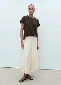 Rounded neck cotton t-shirt