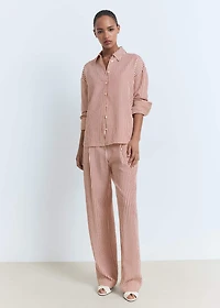 Striped straight shirt