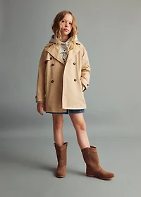 Double-breasted trench coat
