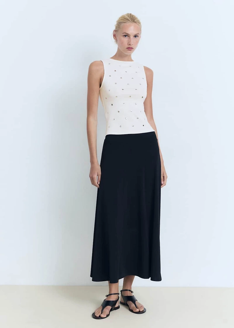 Cotton studded top