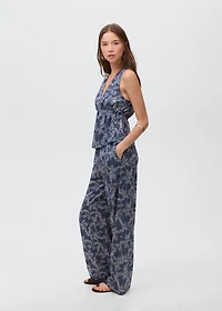 Floral chiffon top