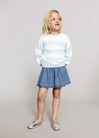 Bow cotton skirt