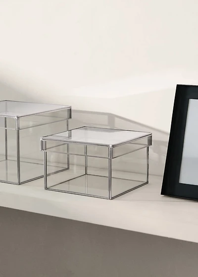 Small square metal box