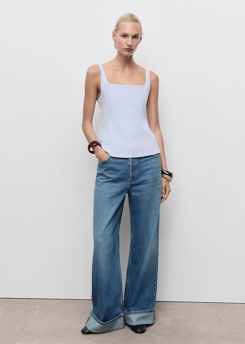 Cotton A-line top