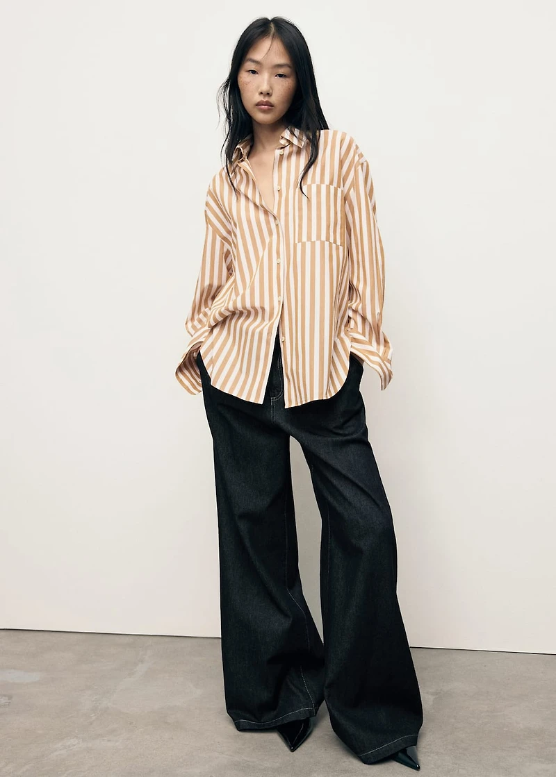 Oversize striped shirt
