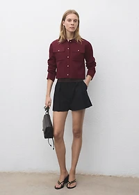 Pocket knit jacket