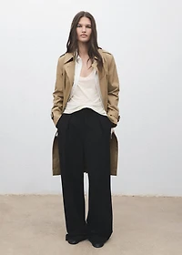 Classic trench coat with belt