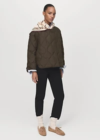 Oversize quilted down anorak