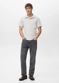 Cotton piqué polo shirt