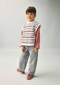 Straight cotton jeans