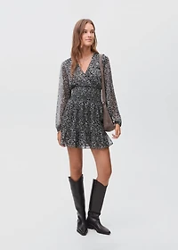 Ruffled leopard ledress