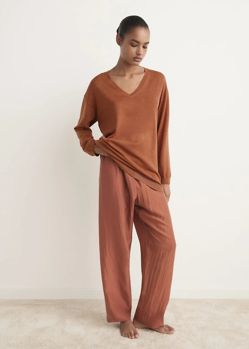 Wool pajama sweater