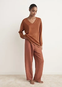 Wool pajama sweater