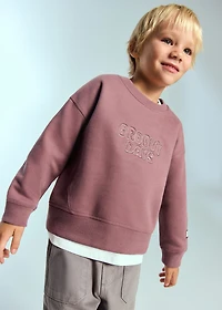 Embroidered cotton sweatshirt