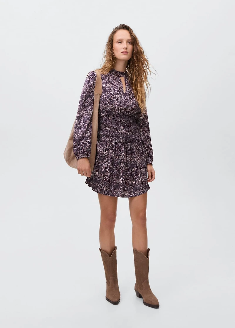 Flowy print dress