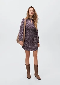 Flowy print dress