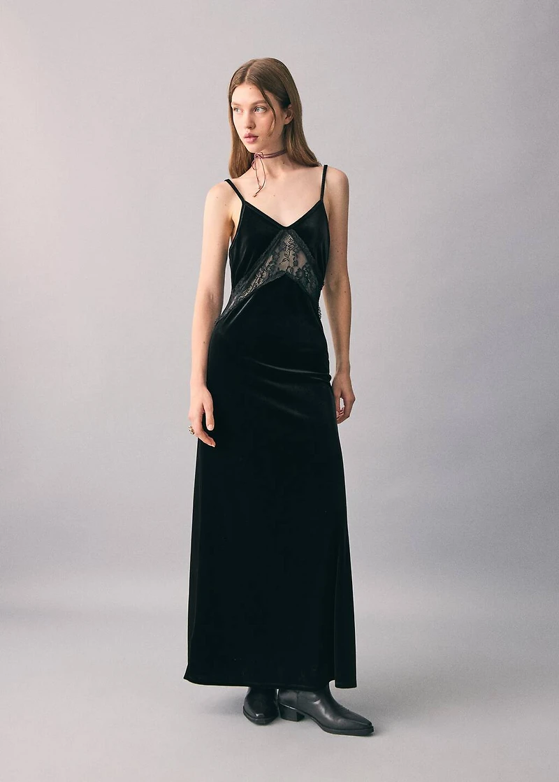Long lace dress