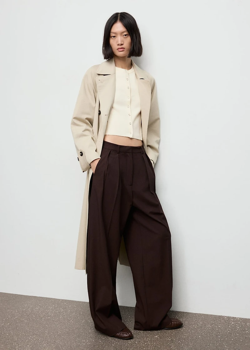 Ribbed knitted cardigan