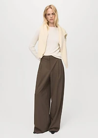 Ribbed long-sleeved t-shirt